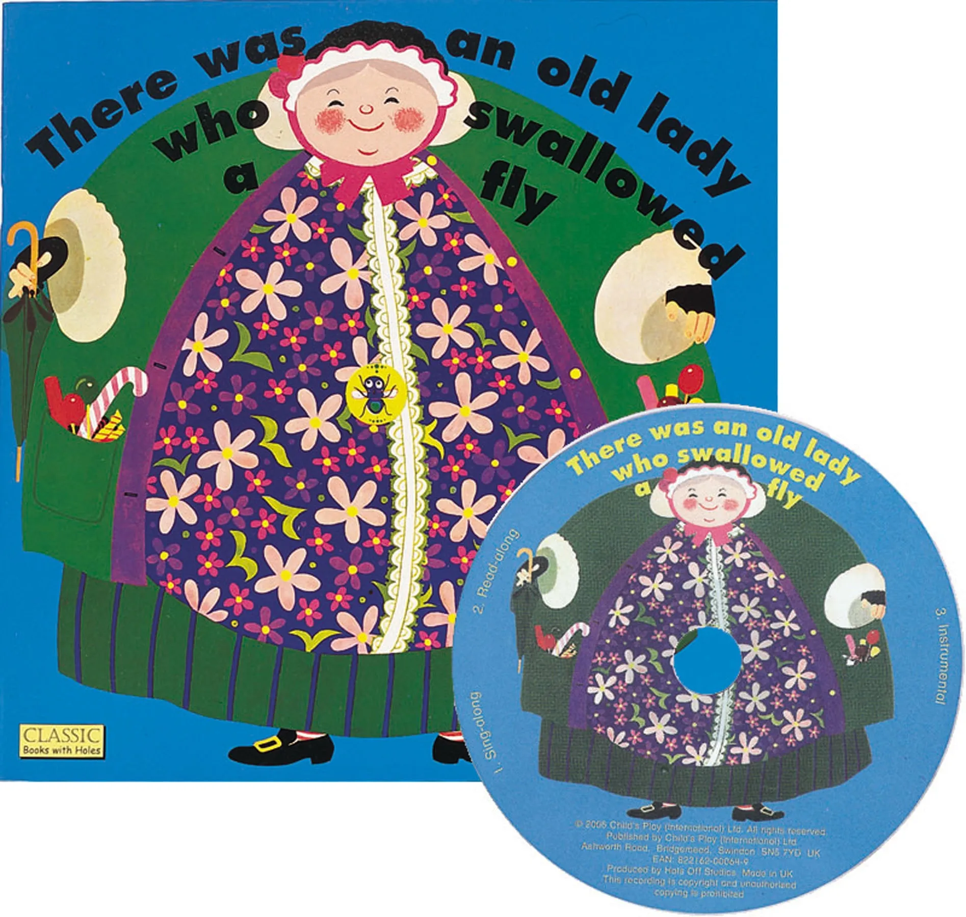 There Was an Old Lady Who Swallowed a Fly (8x8 Softcover with CD Edition)