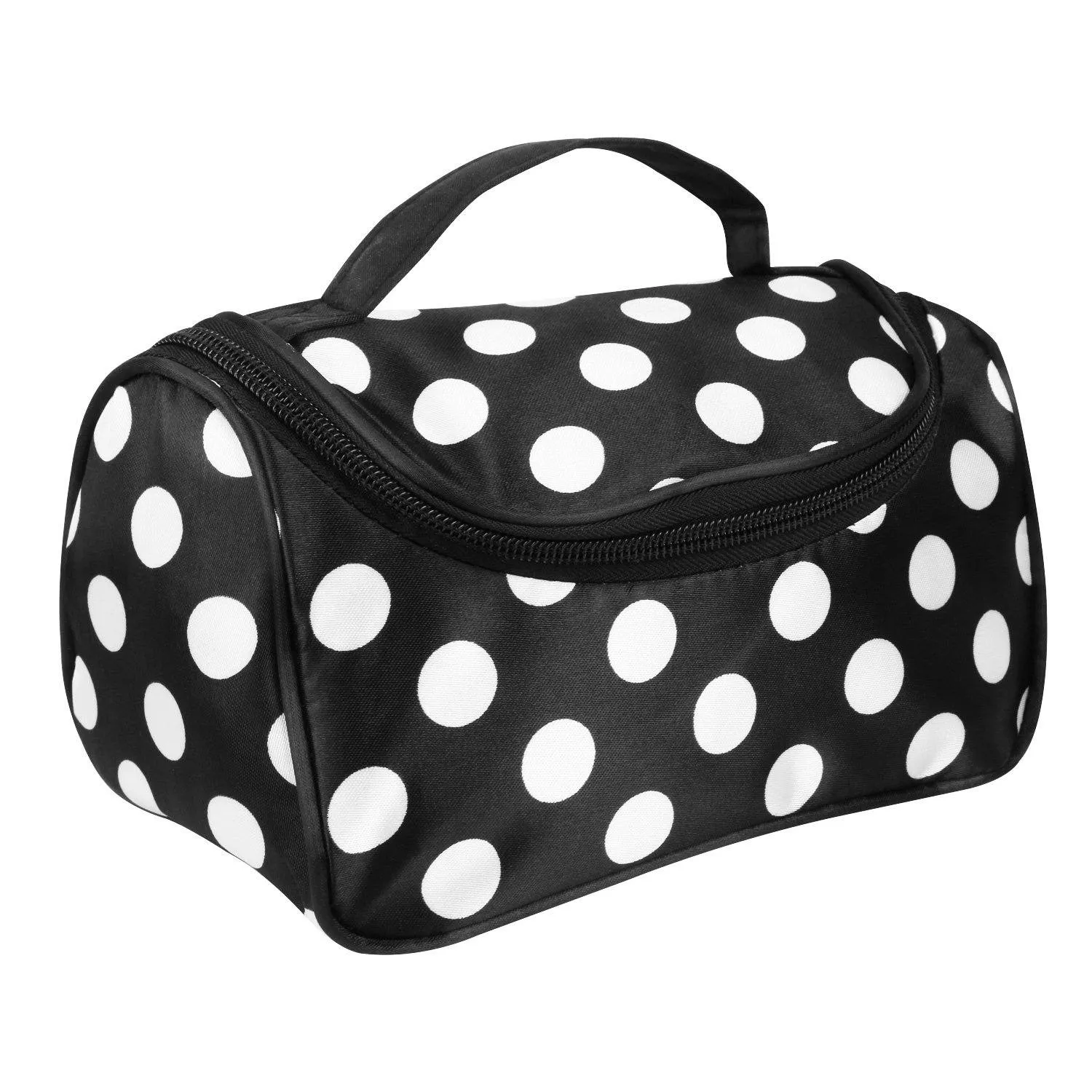 Travel Makeup Bag Portable Cosmetic Organizer with Cosmetic Mirror