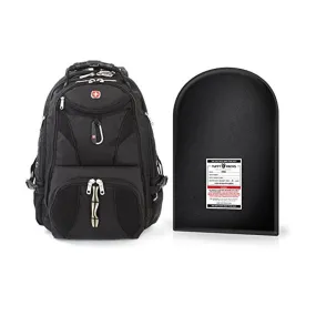 TuffyPacks SwissGear ScanSmart Backpack   Level IIIA Bulletproof Armor Plate Package