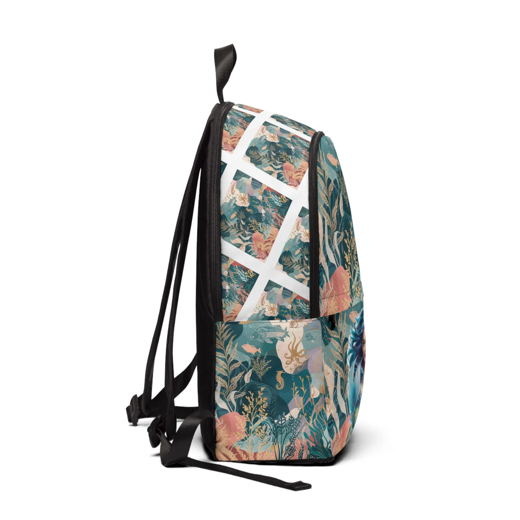 Unisex Fabric Backpack - Mermaid Vibes