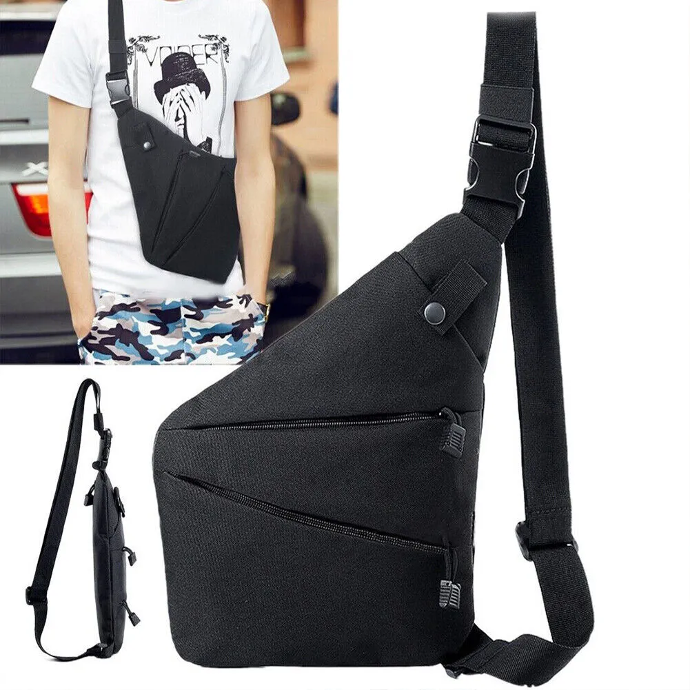 US 1-2 Travel Sling Bag Anti-theft Crossbody Shoulder Chest Pack Canvas Backpack