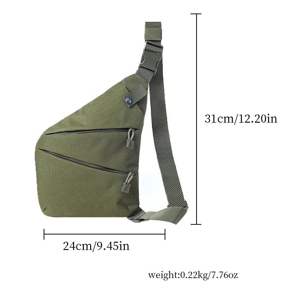 US 1-2 Travel Sling Bag Anti-theft Crossbody Shoulder Chest Pack Canvas Backpack