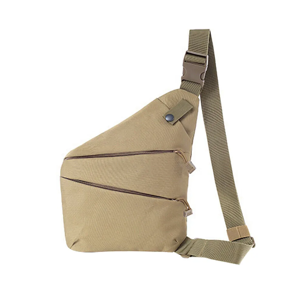 US 1-2 Travel Sling Bag Anti-theft Crossbody Shoulder Chest Pack Canvas Backpack