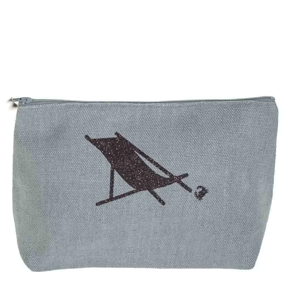 Vence  Large Linen Make up Bag