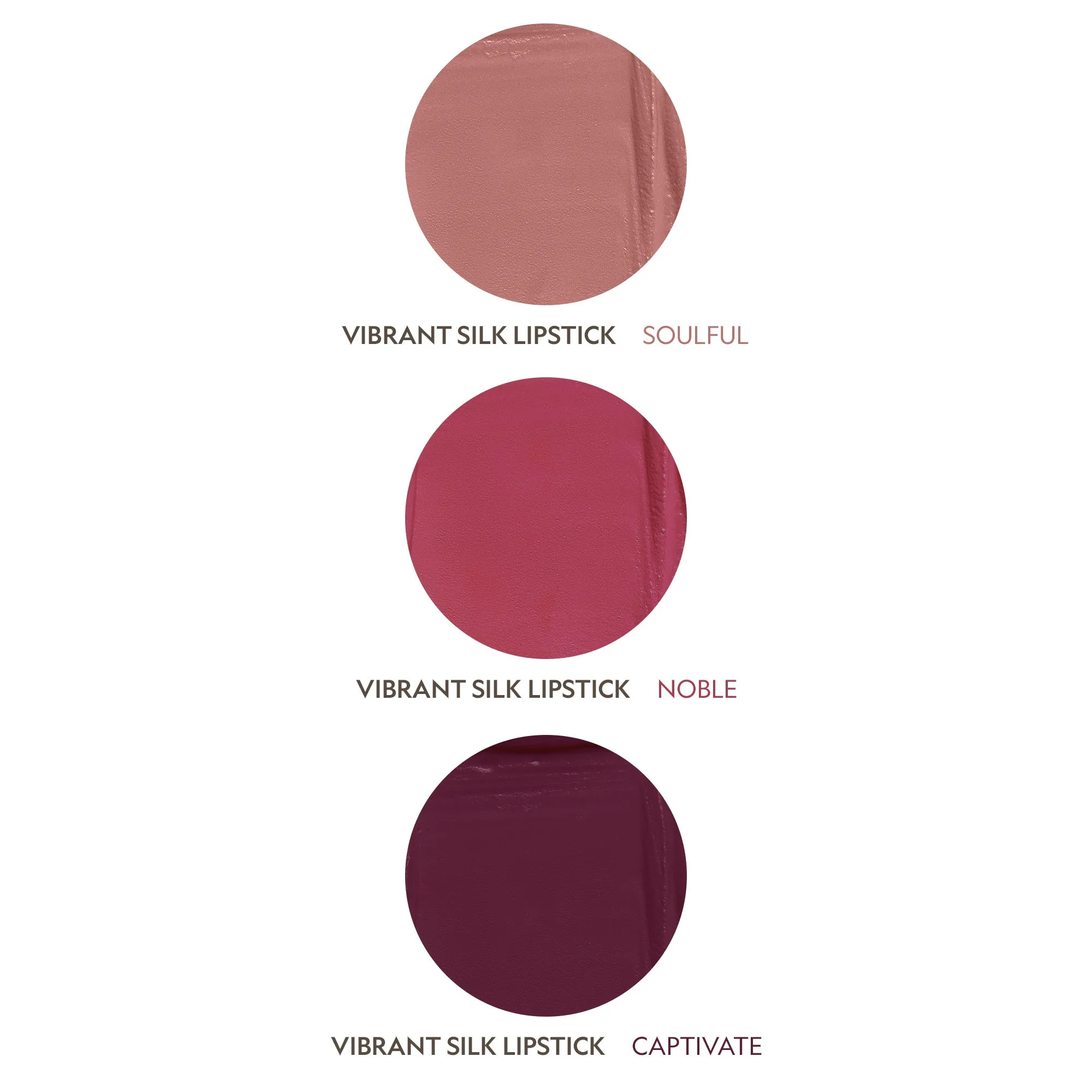 Vibrant Silk Hydrating Hyaluronic   Vitamin E Lipstick Trio