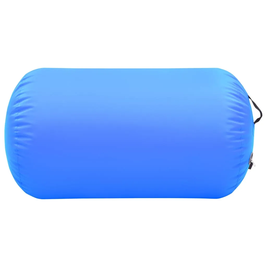 vidaXL Inflatable Gymnastic Roll with Pump 100x60 cm PVC Blue