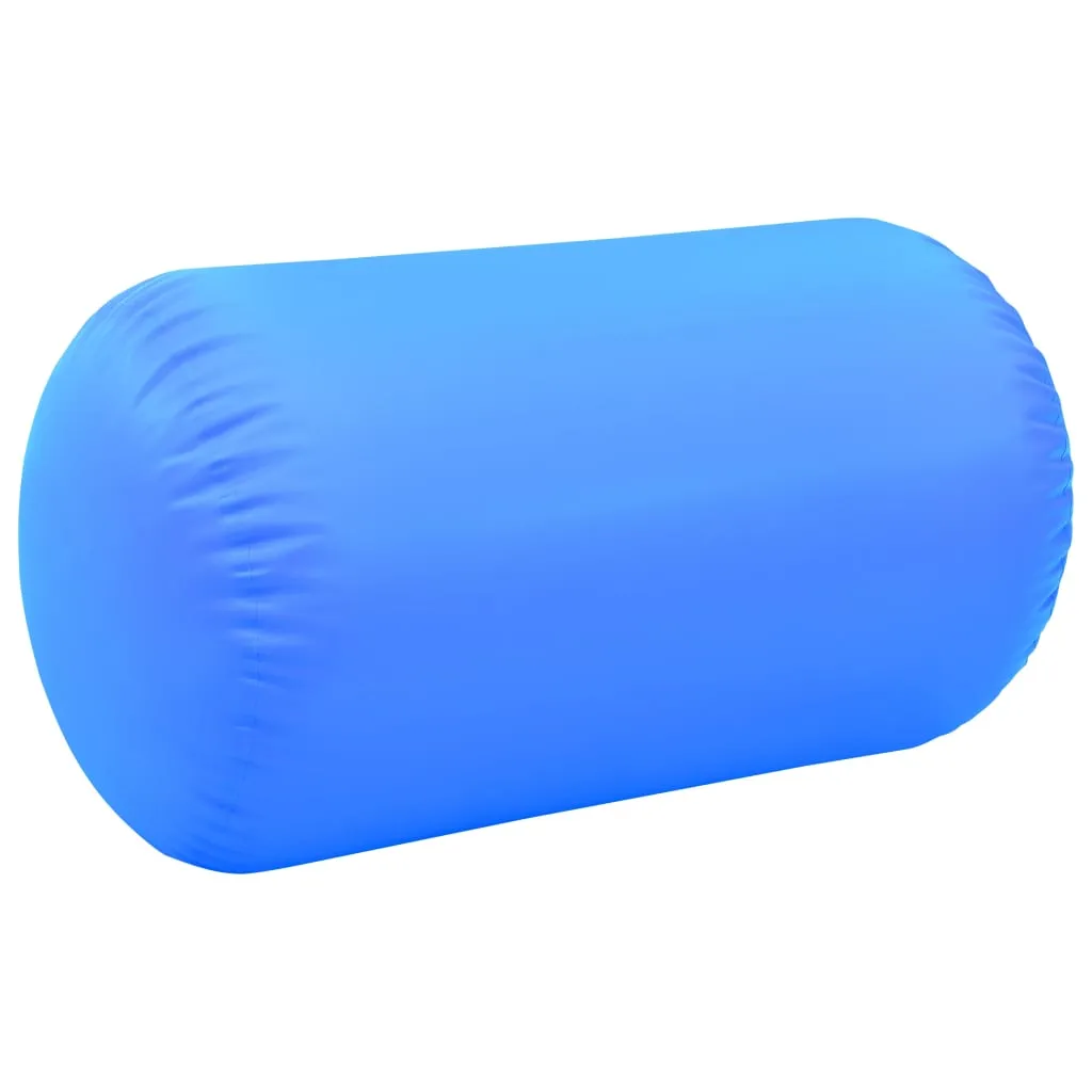 vidaXL Inflatable Gymnastic Roll with Pump 100x60 cm PVC Blue