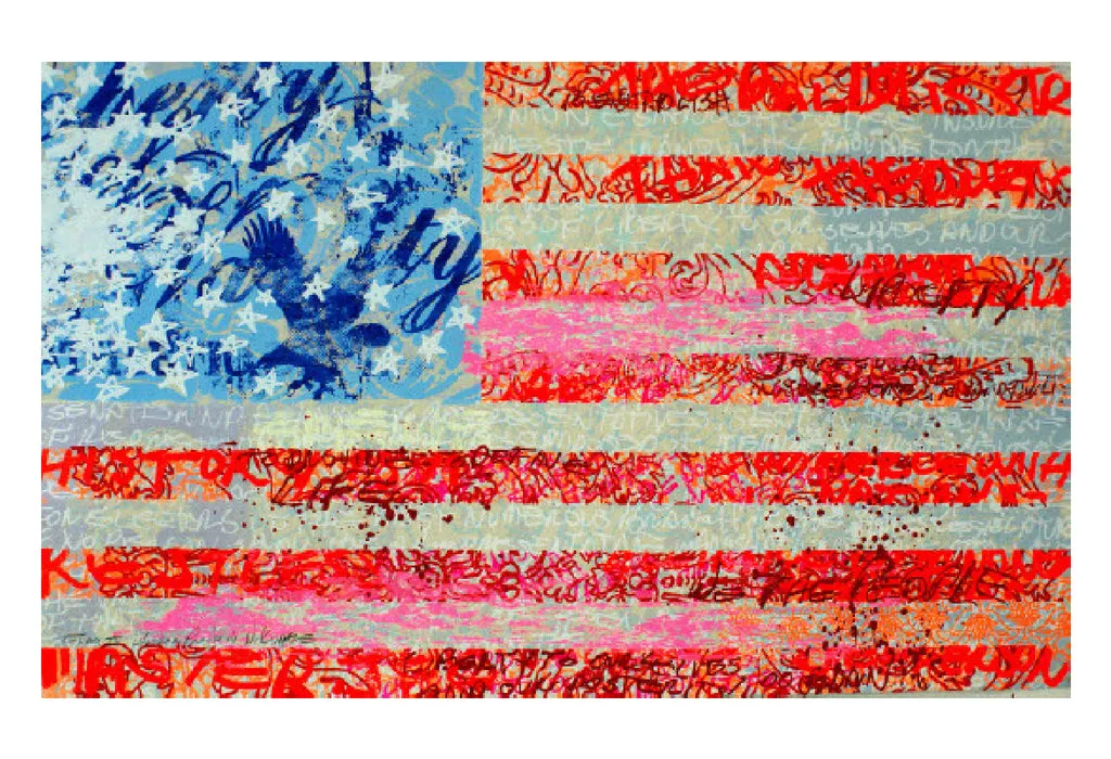 Walter Knabe Artwork Flag II Limited Edition Screenprint