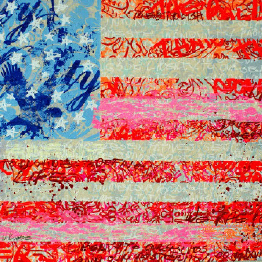 Walter Knabe Artwork Flag II Limited Edition Screenprint