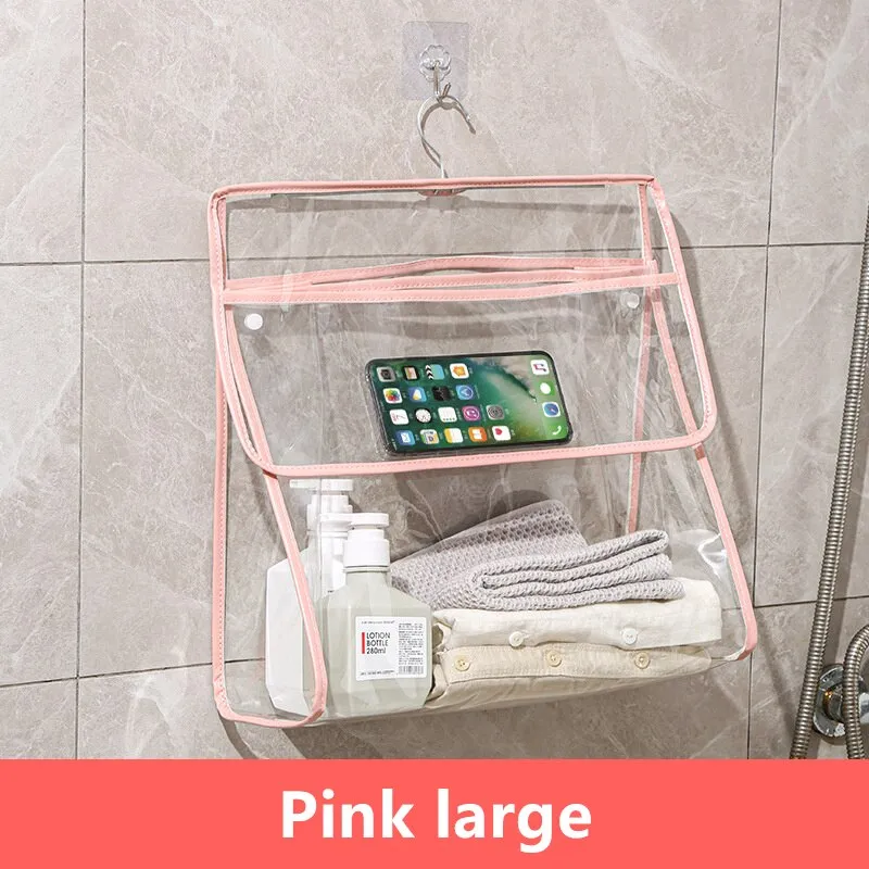 Waterproof Transparent Hanging Bathroom Organizer Bag