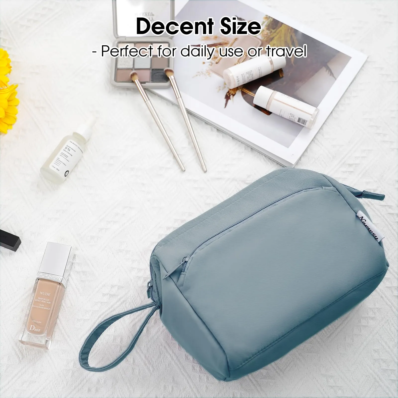 Wide-open Toiletry Make up Bag