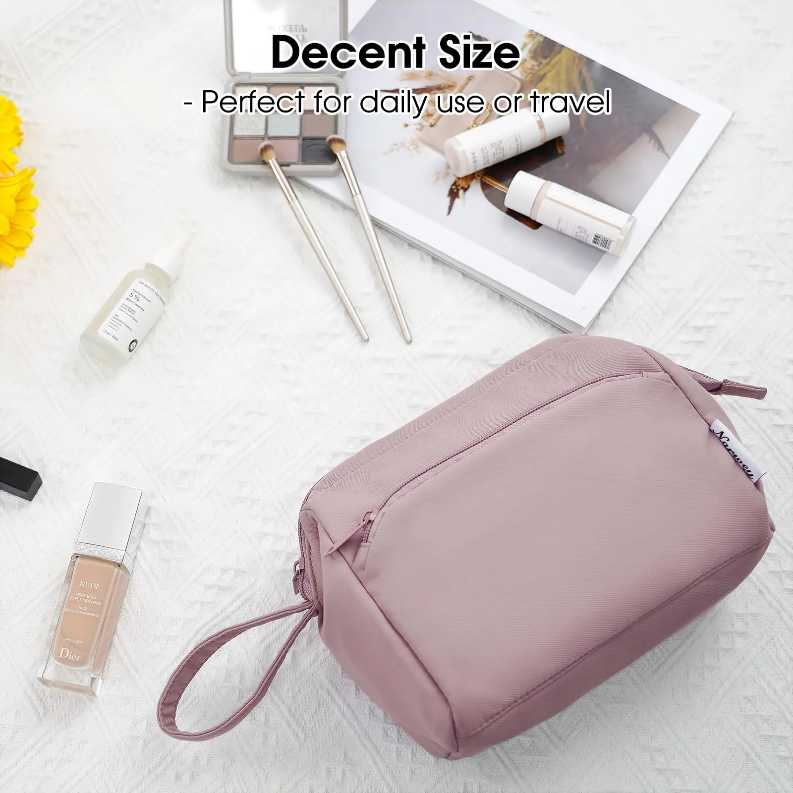 Wide-open Toiletry Make up Bag