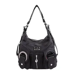 Women Multi-carry Waterproof Anti-theft Large Capacity Crossbody Shoulder Bag Handbag Backpack