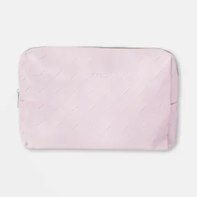 Woven Beauty Bag Large | Peony Pink