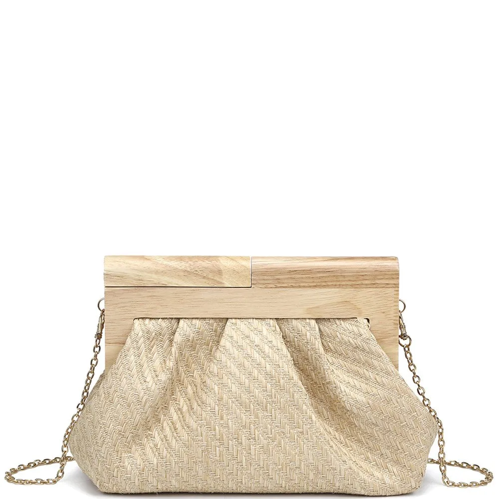 Woven Textured Crossbody Bag