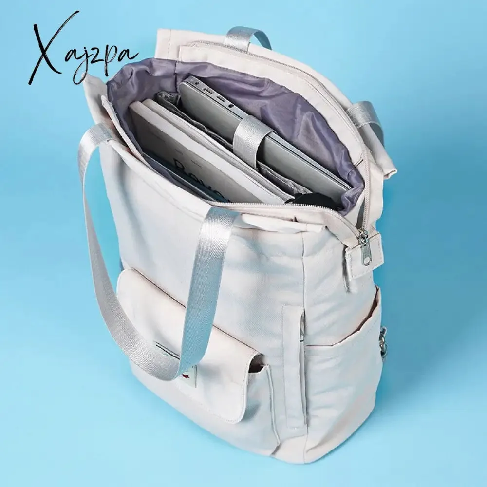 Xajzpa - Fashion Women Shoulder Bag For Laptop Waterproof Oxford Cloth Notebook Backpack 15.6 Inch Laptop Backpack Girl Schoolbag