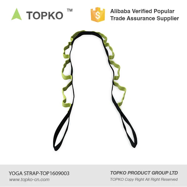 Yoga Strap, Multi-Loop Strap, Non Elastic Stretch Strap for Physical Therapy, Pilates, Dance