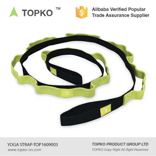 Yoga Strap, Multi-Loop Strap, Non Elastic Stretch Strap for Physical Therapy, Pilates, Dance